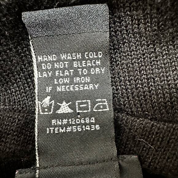 Torrid Y2K Vintage Sweater Womens 1X Solid Black Pullover V Neck Stretch - Picture 4 of 4